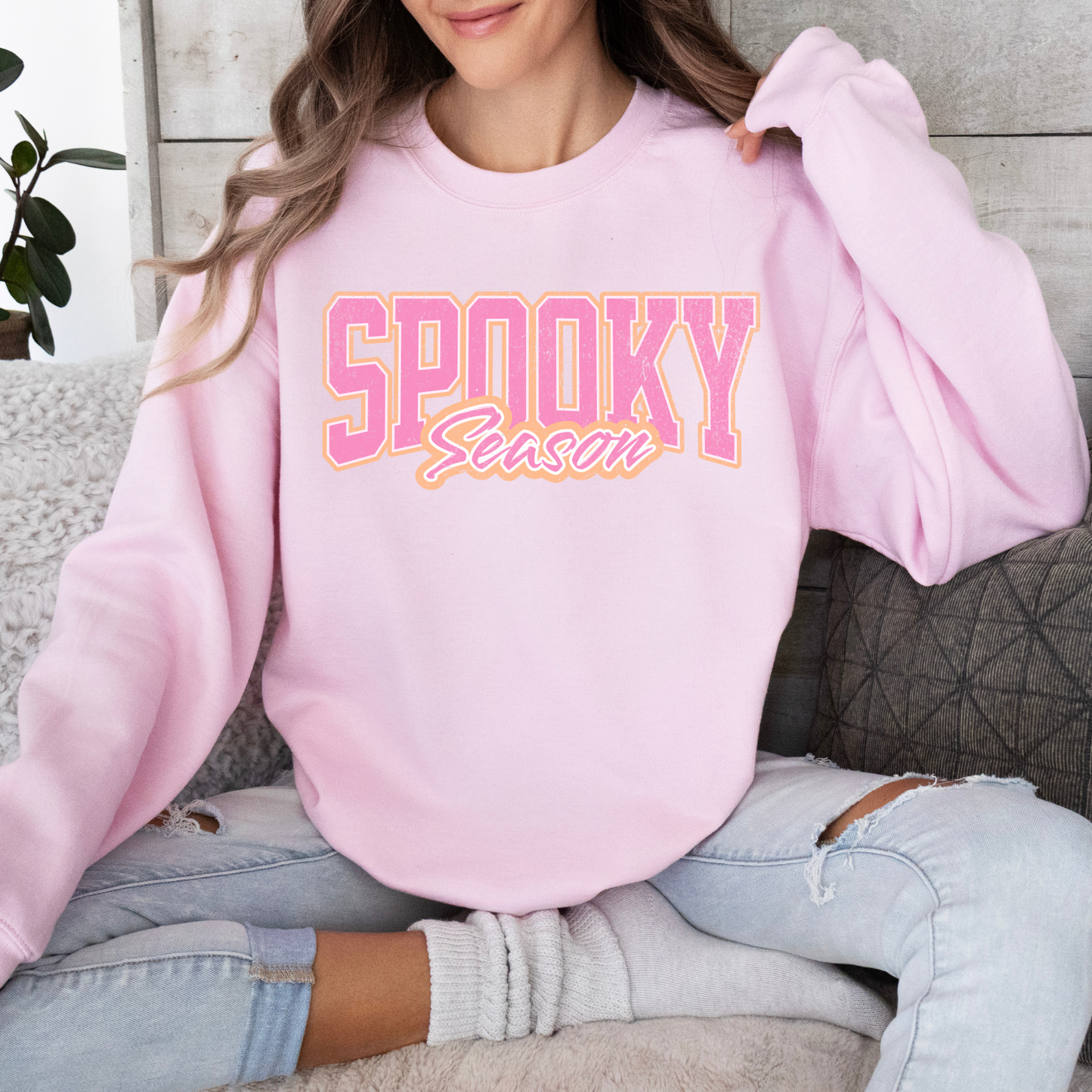 Spooky Season Pink Tee